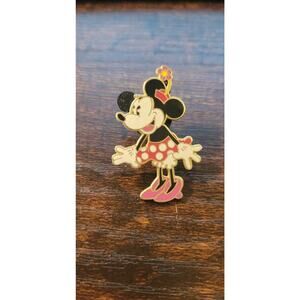 disney pin 12388 Minnie Mouse polka dot skirt red hat flower pink shoes retro *3